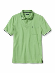 Extraglatt-Polo Bicolor Grün