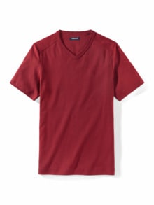 Zu schade für drunter-Shirt V-Neck Rot