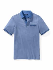 Extraglatt-Polo Bestklima Jeansblau