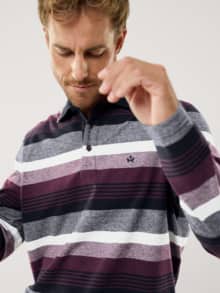 Thermopolo Supersoft Streifen Purple