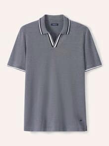 Bi Colour Polo Marine