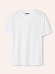 Leinen T-Shirt Weiß