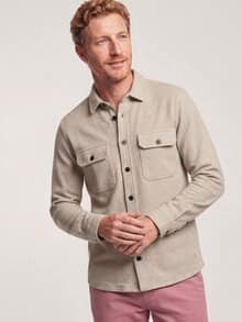 Overshirt mit Struktur Natur