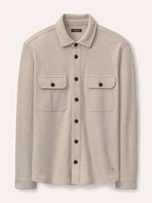 Overshirt mit Struktur Natur