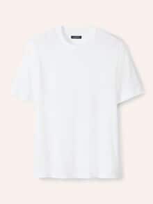 Struktur T-Shirt Weiß