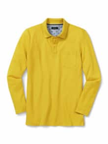 Pique-Polo Pima Cotton Gelb