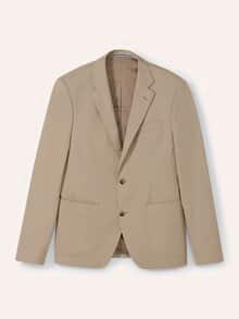 Anzug-Sakko aus Baumwollmix Beige