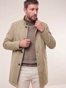 Mantel aus Microfaser Taupe