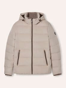 Steppjacke in Veloursoptik Natur