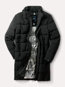 Thermo Steppmantel Schwarz