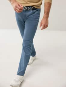 Ganzjahres Five-Pocket Mittelblau