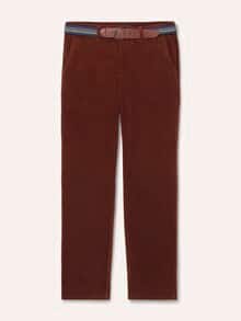 Gürtel-Cord Chino Rostbraun