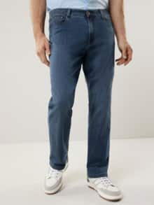 Extraglatt Flex Jeans Comfort Fit Mid Blue