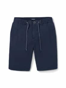 Seersucker Bermudas Marine gestreif