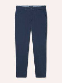 Elastische Chino aus Baumwolle Marine