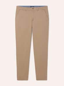 Elastische Chino aus Baumwolle Caramell