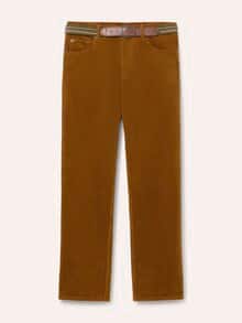 Gürtel-Cord Five-Pocket Curry