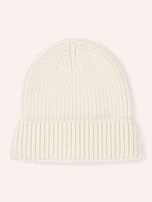 Merino-Mütze Beige