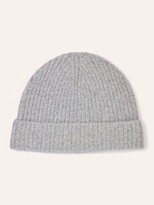 Boucle Wollmütze Grau