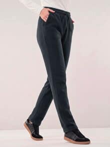 Freizeithose Thermo-Fleece Schwarz