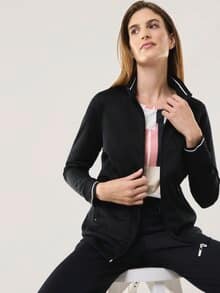 Extraglatt Freizeitjacke Schwarz