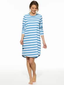 Schlafshirt Sleep Well Jeansblau