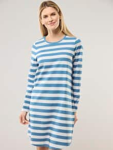 Schlafshirt Sleep Well Jeansblau