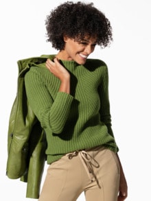 OttodAme Wolle Pullover in Grün Damen Bekleidung Pullover und Strickwaren Pullover 