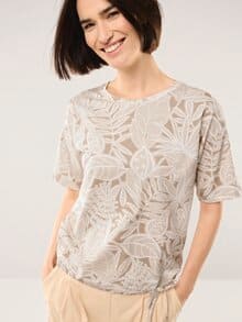 Blousonshirt Tropenwald Sand