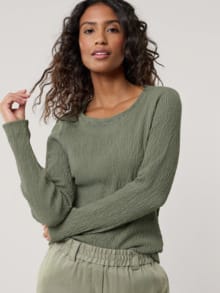 Baumwollshirt Easycare Khaki