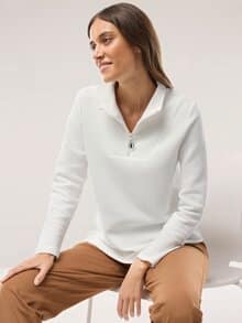 Troyer Sweatshirt Offwhite