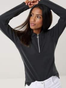 Rippenpolo Zip&Go Schwarz