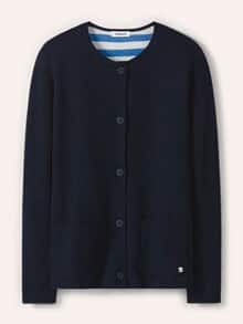 Doubleface Strickjacke Marine