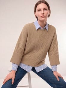 Pullover mit Kimonoärmel Praline