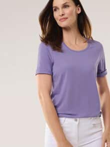 Viskose-Shirt Flieder