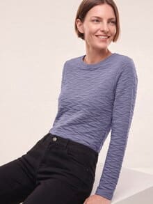 Jacquard-Sweaty 3D Soft Mauve