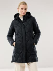 Thermo Sandwich Steppmantel Schwarz