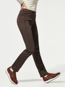 Yoga-Jeans Ultrastretch Kaffeebraun