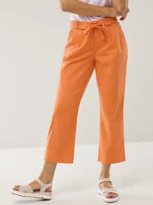 Extraleicht Baumwoll Culotte Dunkelorange