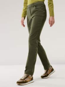 Thermo-Extraglatt Baumwollhose Oliv