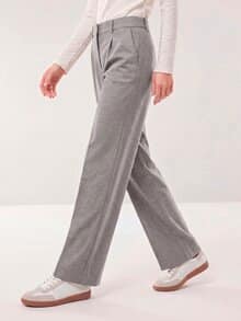 Marlene Hose aus Premium Flanell Kiesel
