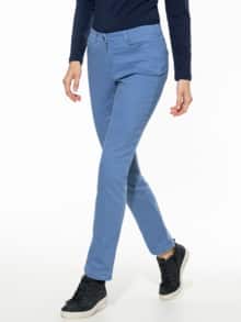 2-in-1-Extraglatt-Thermohose Rauchblau