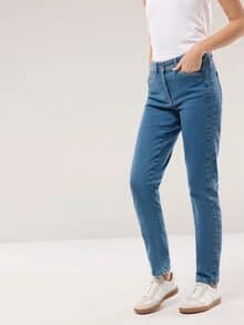 Passform-Jeans Slim Fit Mid Blue