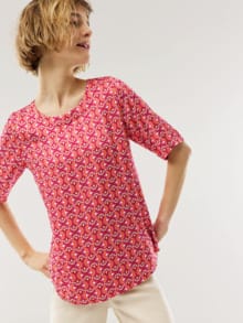 T-Shirt-Bluse Extra Leicht Minimal Rot