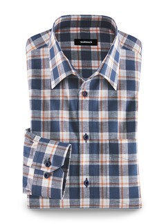 Leinenhemd Jeanskaro Leinenhemd Jeanskaro