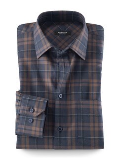 Softcotton-Hemd Mouline-Karo Softcotton-Hemd Mouline-Karo