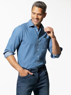 Denim-Hemd