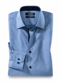 Easycare-Aktiv-Hemd Blau M.Vichy Detail 1