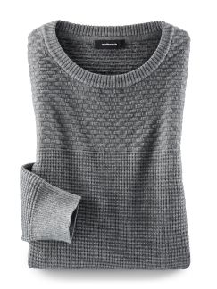 Rundhals-Pullover Brickstruktur Rundhals-Pullover Brickstruktur