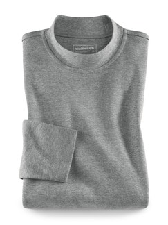 Langarm-Shirt Stehkragen Langarm-Shirt Stehkragen